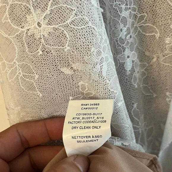 For Love And Lemons Stardust Mini Dress - White Floral Lace - Picture 7 of 14